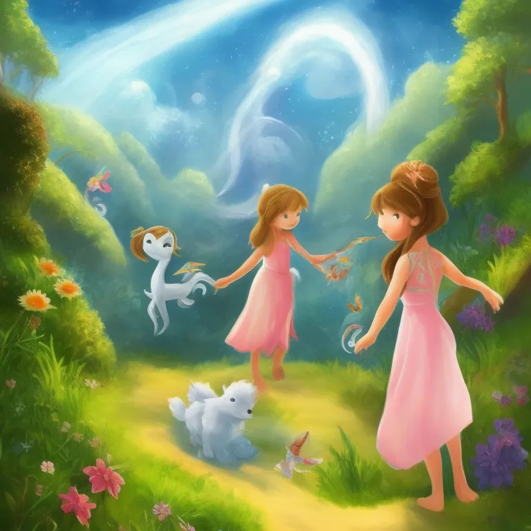 Illustration: A Magical Encounter with Enchanted Fairies