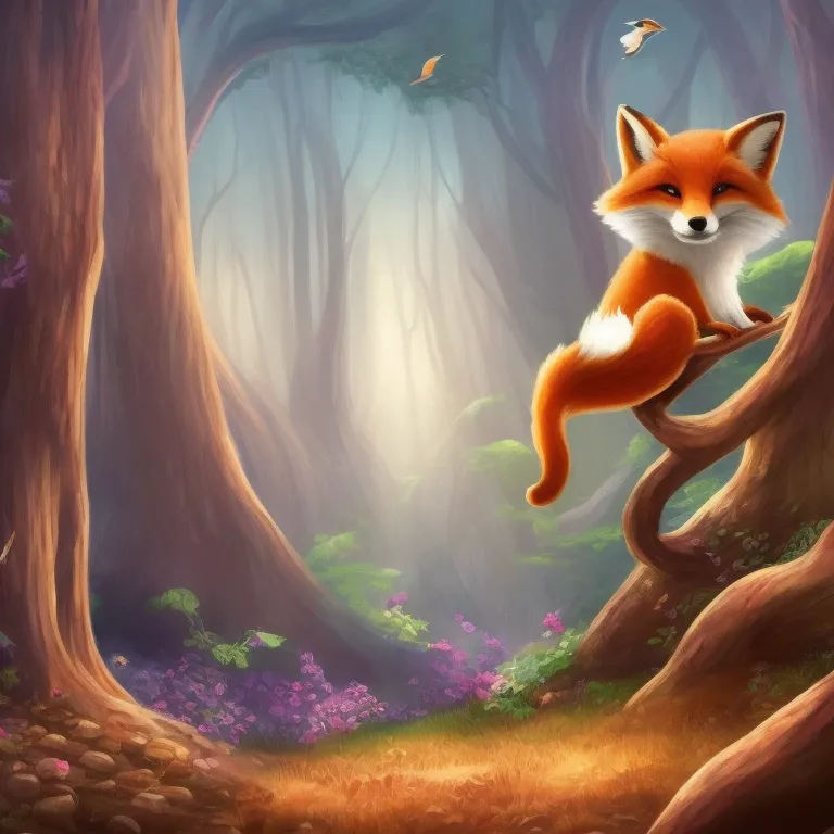 Illustration: Fox in the Forest