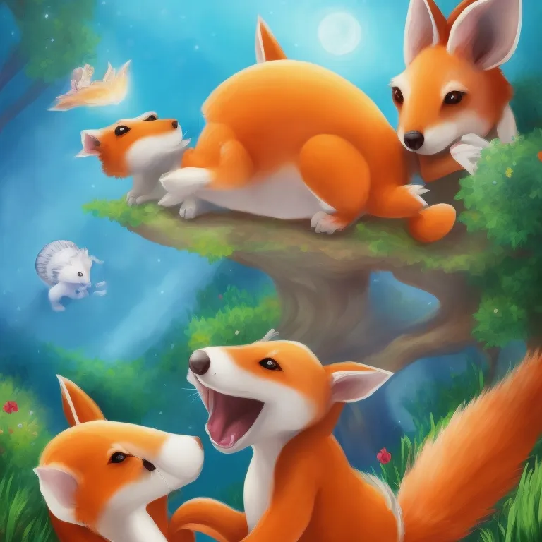 Illustration: Fox and Armadillo's Friendship Grows Stronger