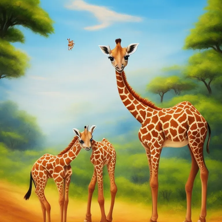 Illustration: Meet Gigi, the Shy Baby Giraffe