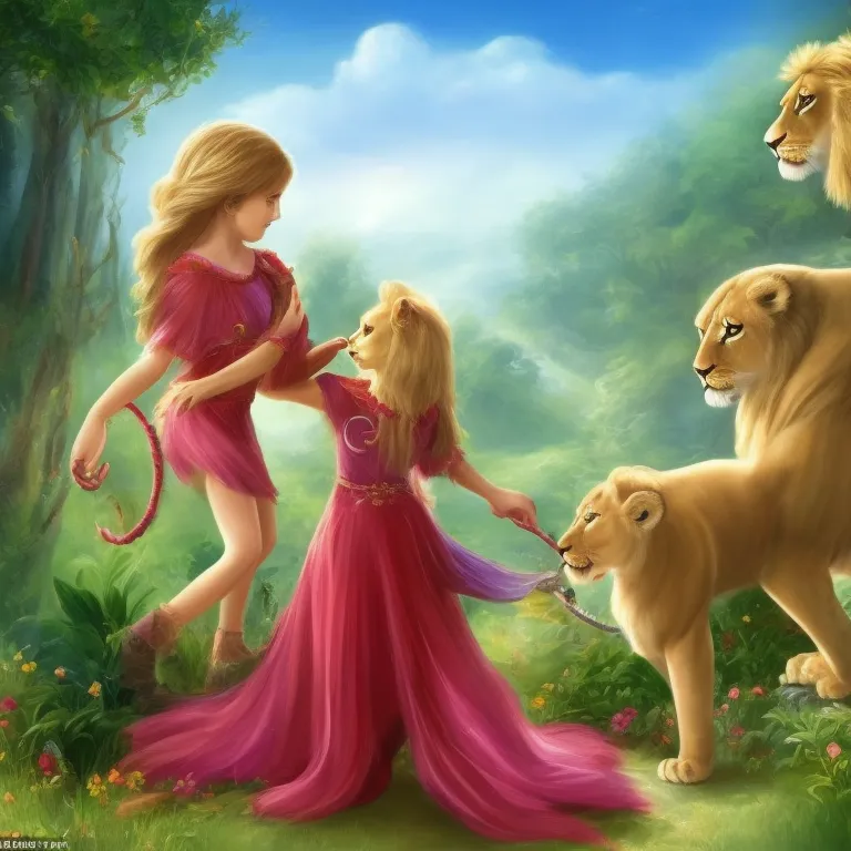 Illustration: Lila and the Lion Cub: A Story of Friendship