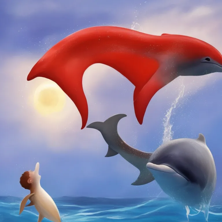 Illustration: Meeting the Friendly Dolphin