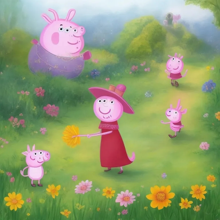 Illustration: Peppa Finds the Missing Scarecrow