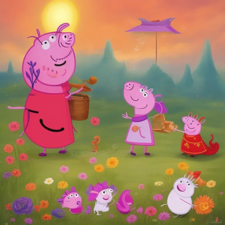 Illustration: Peppa Finds Shelter in an Abandoned Cabin
