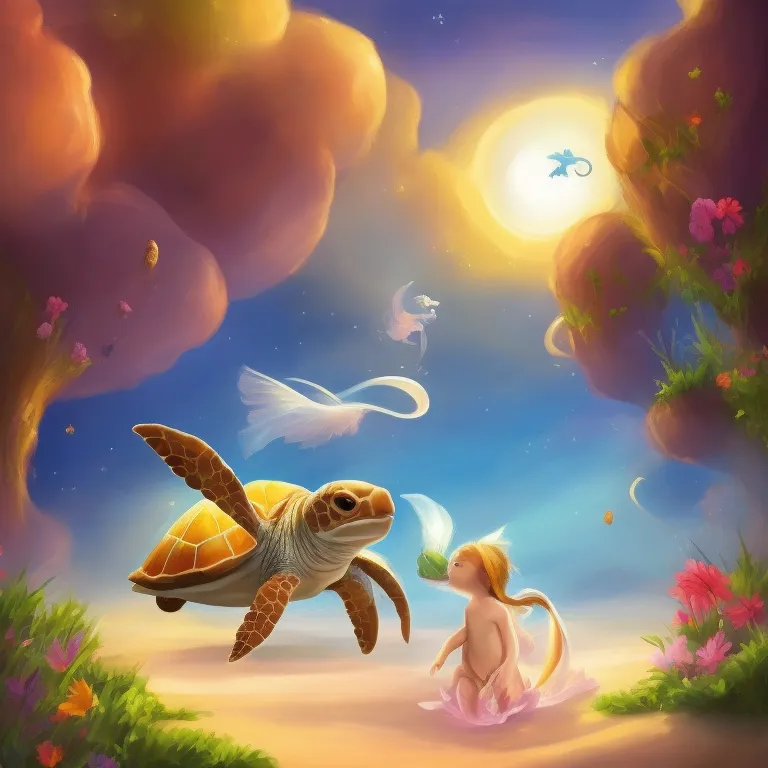 Illustration: The Baby Sea Turtle is Born