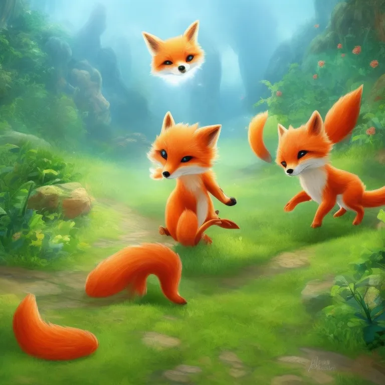 Illustration: The Little Fox's Discovery