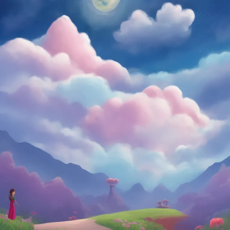 Illustration: Climbing Mountains Made of Candy Floss Clouds