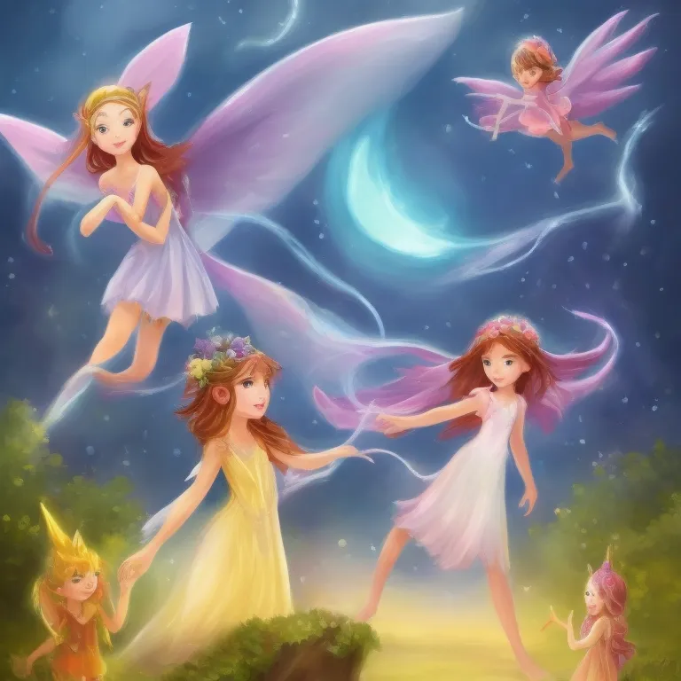 Illustration: Lily teaches the fairies