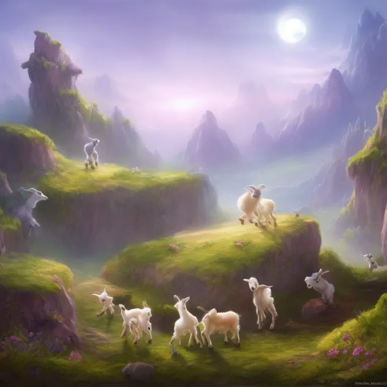 Illustration: The Baby Goats Work Together to Find Their Way Home