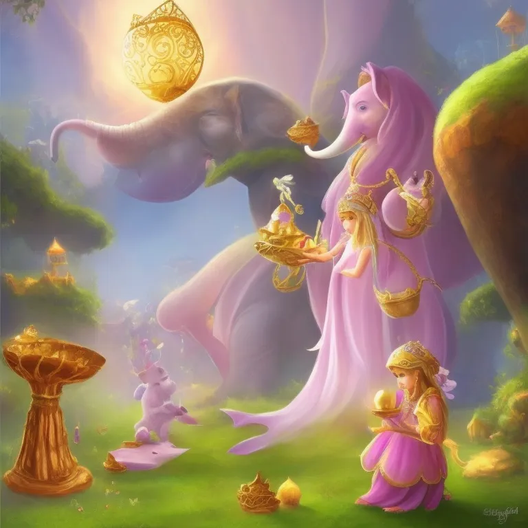 Illustration: Princess Elephant&#x27;s Golden Acorn