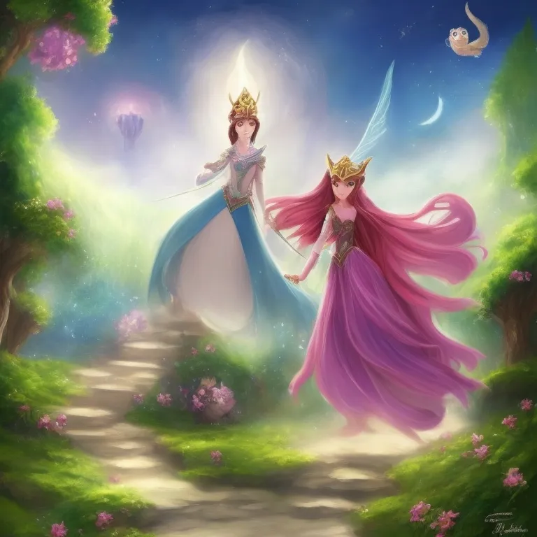 Illustration: The Princess Solves Three Riddles