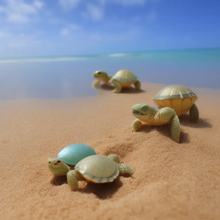 Illustration: The Arrival of the Baby Turtles!